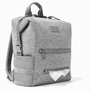 INDI NEOPRENE DIAPER BACKPACK - Heather Grey; Medium